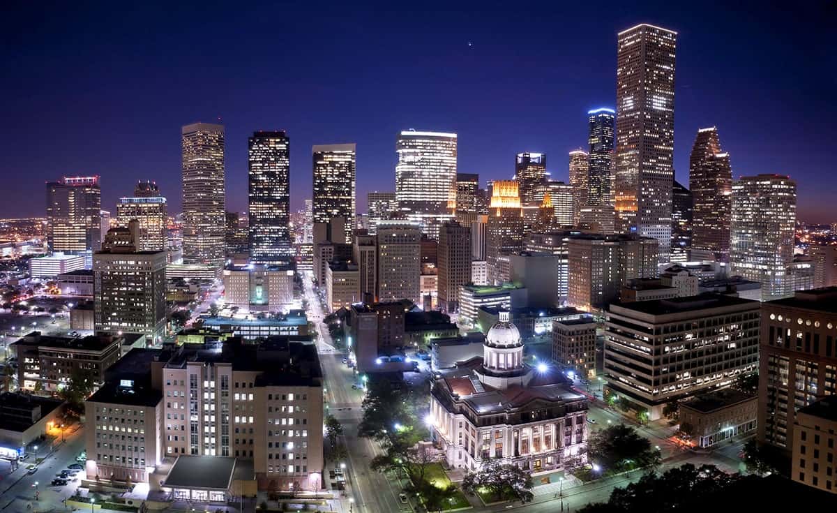 Houston Skyline Illuminated